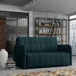 Viva Grand Iii Living Room Sofa Bed With Sleeping Function Wooden Legs Wooden Frame And Storage 85X145X98Cm Turquoise - thumbnail 2