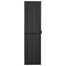 Walplus Garden Storage Cabinet Black 65X45X172 Cm Pp Rattan - thumbnail 3