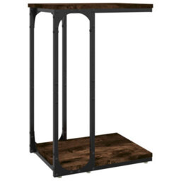Berkfield Industrial Side Table Smoked Oak 40X30X60 Cm Engineered Wood - thumbnail 1