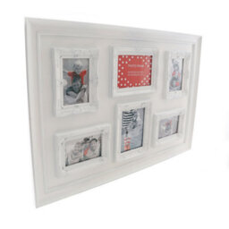 Orsina White Contemporary 6 Photo Frame,lightweight Wall Display Piece,white Finish Poster Frame,perfect For Decor - thumbnail 2