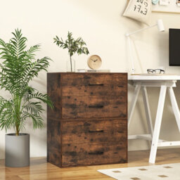 Costway 2-Drawer Dresser Wooden Storage Cabinet Cube Dresser - thumbnail 4
