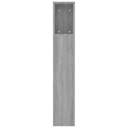 Berkfield Headboard Cabinet Grey Sonoma 220X18.5X104.5 Cm - thumbnail 5