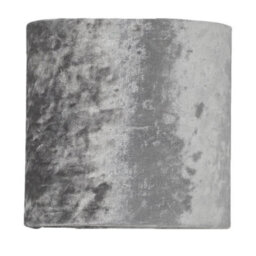 First Choice Lighting Romana - Brushed Chrome Touch Table Lamp With Grey Crushed Velvet - thumbnail 2