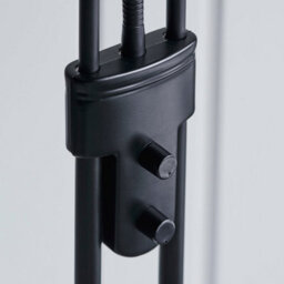 Loops Stylish 1800mm Tall Mother & Child Floor Lamp In Black With Opal Glass Shade - thumbnail 6