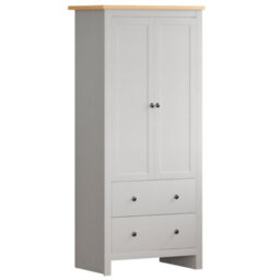 Lassic Vida Designs Arlington White 2 Door 2 Drawer Wardrobe (H)1875mm (W)840mm (D)495mm - thumbnail 8