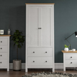 Lassic Vida Designs Arlington White 2 Door 2 Drawer Wardrobe (H)1875mm (W)840mm (D)495mm - thumbnail 3