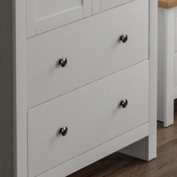 Lassic Vida Designs Arlington White 2 Door 2 Drawer Wardrobe (H)1875mm (W)840mm (D)495mm - thumbnail 6