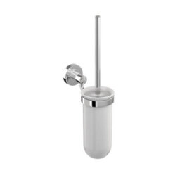 Hoxton Toilet Brush Holder Chrome Finish Wall Mounted Britton Bathrooms