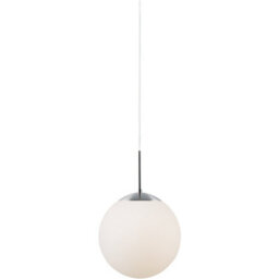 Nordlux Cafe Glass Pendant Light Hand Blown Glass White,mains - thumbnail 1