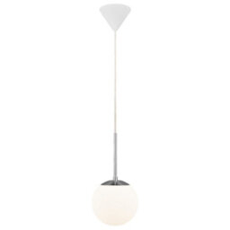 Nordlux Cafe Glass Pendant Light Hand Blown Glass White,mains - thumbnail 5
