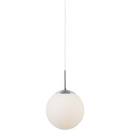 Nordlux Cafe Glass Pendant Light Hand Blown Glass White,mains - thumbnail 8