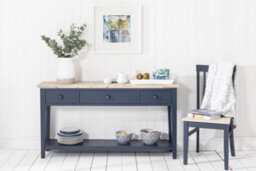 Statement Furniture Florence Large Console Table - Navy Blue - thumbnail 7