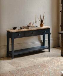 Statement Furniture Florence Large Console Table - Navy Blue - thumbnail 4