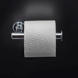 Cosmic Toilet Roll Holder With Lid 16Cm, Silver, Anti-Corrosion, Architect S+ Collection - thumbnail 2
