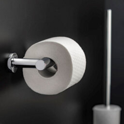 Cosmic Toilet Roll Holder With Lid 16Cm, Silver, Anti-Corrosion, Architect S+ Collection - thumbnail 4