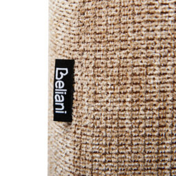 Wyld And Coco Luxehome Beige Water-Repellent Ottoman Footstool With Eucalyptus Legs, 112 X 67 X 44 Cm - thumbnail 7