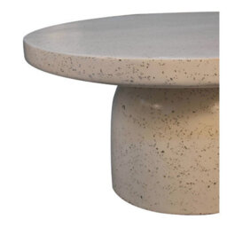 Wyld Haus Taormina Mosaic Terrazzo Coffee Table 80Cm D X 40Cm H, Mango Wood Base - thumbnail 4