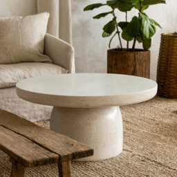 Wyld Haus Taormina Mosaic Terrazzo Coffee Table 80Cm D X 40Cm H, Mango Wood Base - thumbnail 1
