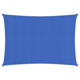 Berkfield Sunshade Sail 160 G/m2 Blue 2X4.5 M Hdpe - thumbnail 1