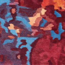 Blue Flame Wool Optical/ (3D) Handmade Luxurious Modern Rug Easy To Clean Living Room And Bedroom-168Cm X 226Cm - thumbnail 4