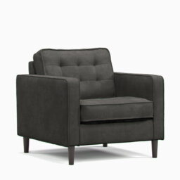 Furnishings For Less UK Eden Graphite Chenille Fabric 3 Piece Sofa Suite 3 Seater And 2 Armchairs - thumbnail 4