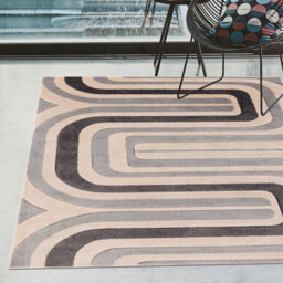 Cream Grey Abstract 13mm Thick Stain-Resistant Rug For Bedroom, Dining Room, Easy To Clean Modern Rug-200Cm X 290Cm - thumbnail 8