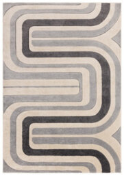 Cream Grey Abstract 13mm Thick Stain-Resistant Rug For Bedroom, Dining Room, Easy To Clean Modern Rug-200Cm X 290Cm - thumbnail 7