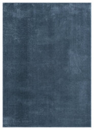 Comfy Washable Low Pile Living Room Area Rug - Anti-Slip Felt Backing Navy 200Cm X 280Cm - thumbnail 2