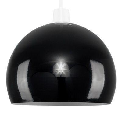Valuelights Retro Black Arco Style Dome Ceiling Light Shade (D)20Cm - image 1