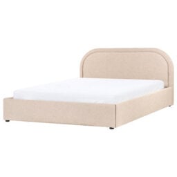 Beliani Ottoman Bed Boucle Quillien 160 X 200 Cm (Eu King Size) Beige - thumbnail 5