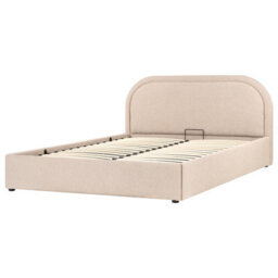 Beliani Ottoman Bed Boucle Quillien 160 X 200 Cm (Eu King Size) Beige - thumbnail 6
