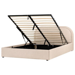 Beliani Ottoman Bed Boucle Quillien 160 X 200 Cm (Eu King Size) Beige - thumbnail 4