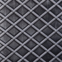 39Cm Large Square Plastic Pewter Effect Grey Garden Patio Planter - thumbnail 3