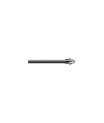 13mm Extendable Metal Curtain Cafe Rods (Chrome Cafe Rod 85Cm - 135Cm)