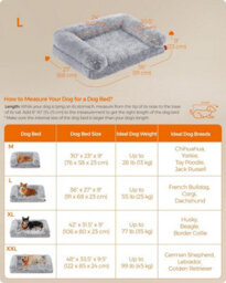 Songmics Fluffyhug Dog Couch, Spacious Bed For Mid-Sized Pets, Eggshell Foam Mattress With Removable Cover, Grey Ombré - thumbnail 2