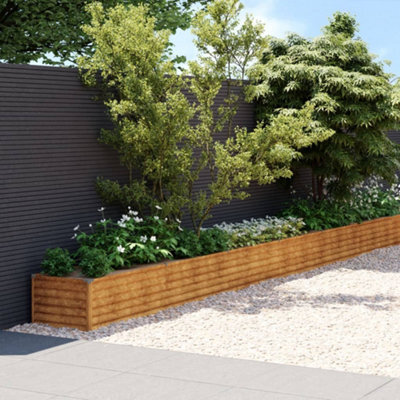 Berkfield Garden Raised Bed 770X50X36 Cm Corten Steel - image 1