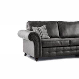 Furnishings For Less UK Oakland Charcoal Chesterfield 7 Seater L Shape Large Corner Sofa - thumbnail 4