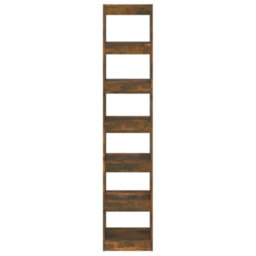 Vidaxl Book Cabinet/room Divider Smoked Oak 40X30X198 Cm Book Cabinets - thumbnail 5