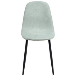 Beliani Set Of 4 Dining Chairs Crandall Fabric Light Green - thumbnail 5