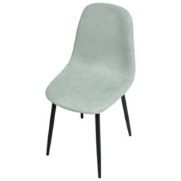 Beliani Set Of 4 Dining Chairs Crandall Fabric Light Green - thumbnail 7