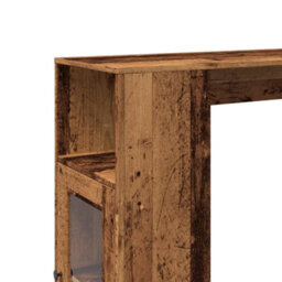 Berkfield Bar Table With Racks Old Wood 101X40X103.5 Cm Engineered Wood - thumbnail 9