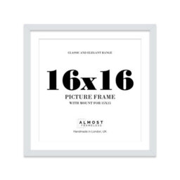 "16X16"" Light Grey Picture Frame - 16X16"" Square Frame With 15X15"" Mount For 16X16""/15X15"" Pictures Moderrn Style Thin Edge, 1 Pack" - thumbnail 1