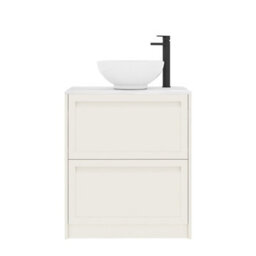 Royal Bathrooms Royal Bathroom Elmore 700mm Classic White Freestanding Countertop Bathroom Vanity Unit 2 Drawer With Breeze Basin - thumbnail 7