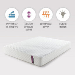 Summerby Sleep No. 3 Pocket Spring And Memory Foam Hybrid Mattress, Double 135 X 190Cm - thumbnail 3