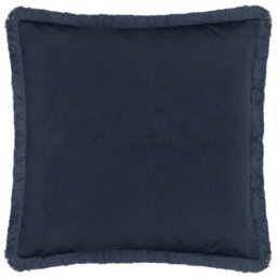 Morris & Co Strawberry Thief Embroidered Velvet Cushion Cover - thumbnail 3