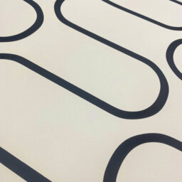 Muriva Cream And Black Linear Curve Wavey Lines Neutral Minimalist Feature Wallpaper - thumbnail 4