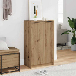 Vidaxl Shoe Cabinet Artisian Oak 59X35X100.5 Cm Engineered Wood
