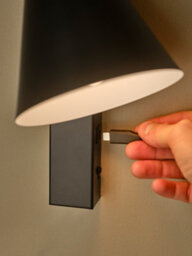 Nordlux Wilmer Metal Wall Light  Black,plug In Or Mains - thumbnail 6