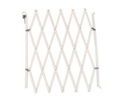 Bettacare Expandable Pet Barrier, 60Cm - 108Cm, White, Wooden, Retractable Dog Safety Gate, Barrier For Puppy And Dog - thumbnail 2