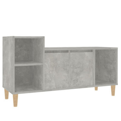 Berkfield Classic Tv Cabinet Concrete Grey 100X35X55 Cm Engineered Wood - image 1